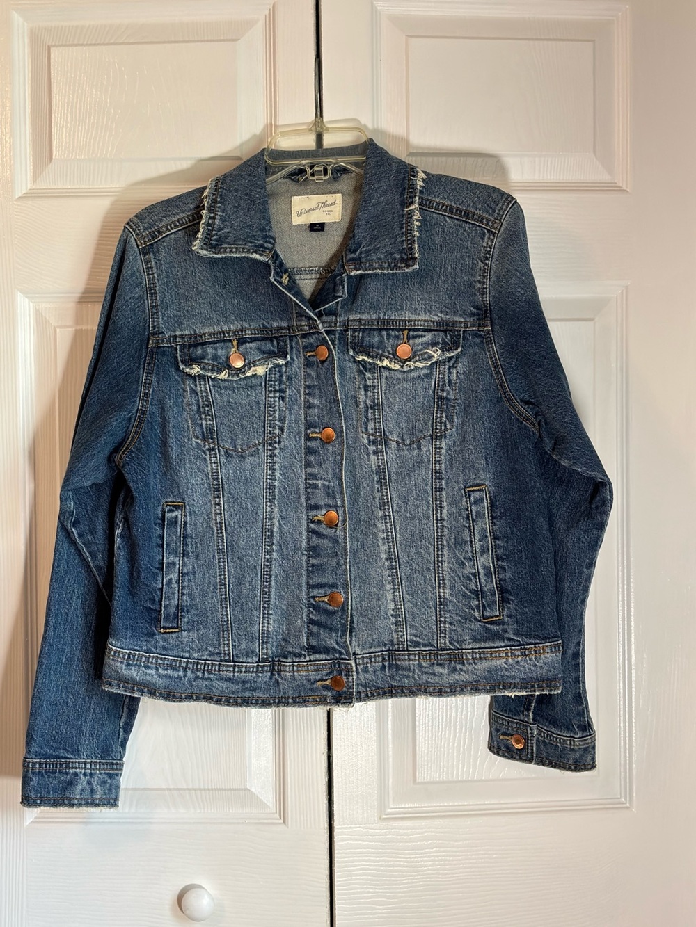 Universal Thread Blue Denim Jacket with Button Front - Picture 6 of 6